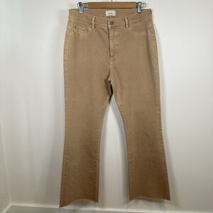 DL1961 Jeans Women’s 31 Tan Sand Bridget Boot High Rise Instasculpt Crop Camel
